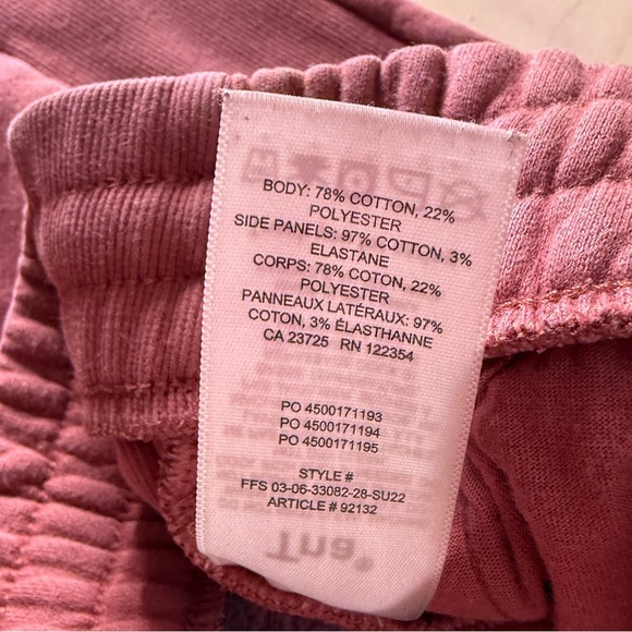 TNA Cozy Boyfriend Aritzia Sweatpants - Cherry Pink - Picture 5 of 6